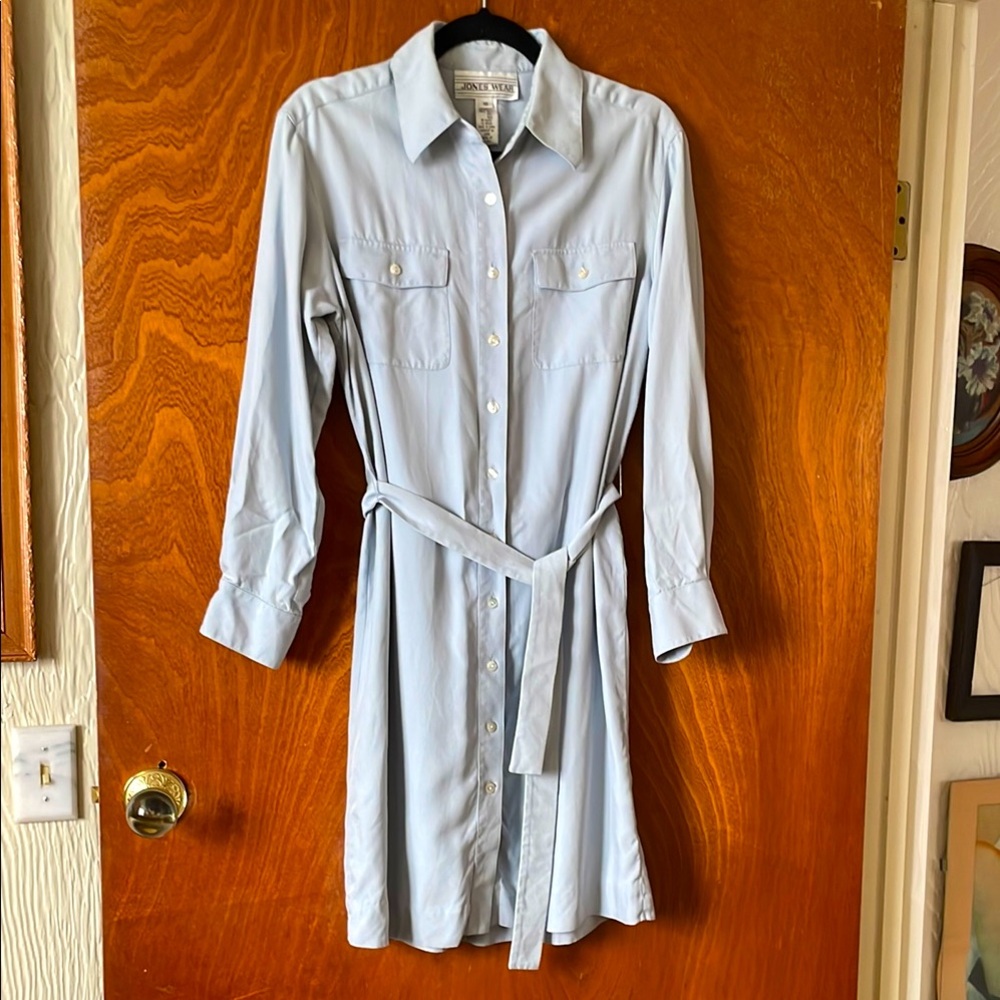 Jones Wear silk shirt dress